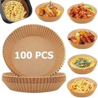 Air Fryer Liners 100 pcs Disposable Paper Liner  for Baking Roasting Microwave