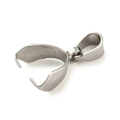 Tarnish Resistant 304 Stainless Steel Pendant Pinch Bails