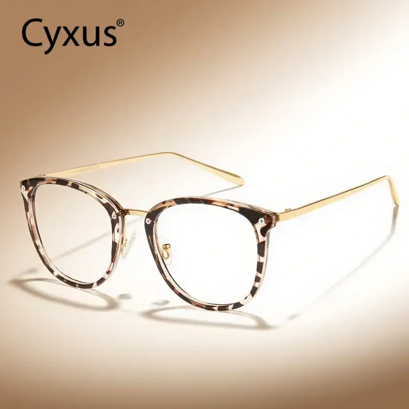 【BacktoSchool】Cyxus Blue Light Blocking Oversized Lightweight Reading/Computer/Gaming&Photochromic Driving EyeGlasses and...