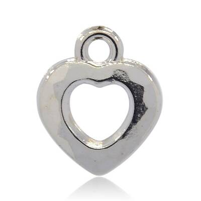 CCB Plastic Heart Pendants