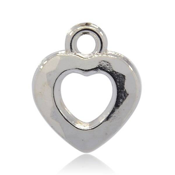 CCB Plastic Heart Pendants