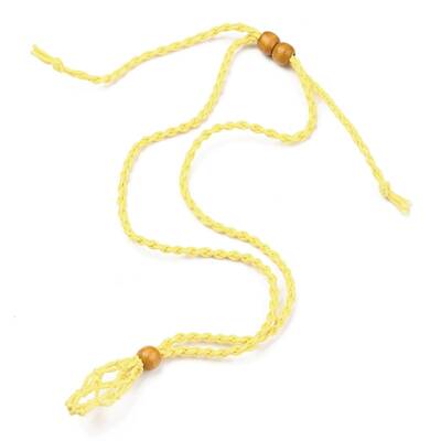 Adjustable Braided Waxed Cord Macrame Pouch Necklace Making