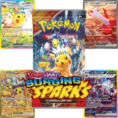 Pokemon Scarlet & Violet Surging Sparks Booster Pack TCG Card (English)