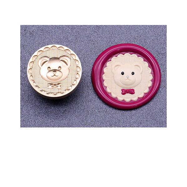 Golden Tone Wax Seal Brass Stamp Head