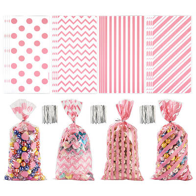 4 Styles OPP Cellophane Candy Storage Bags Sets