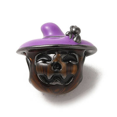 Halloween Brass Enamel European Beads