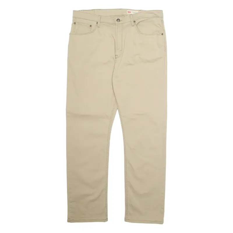 WRANGLER Mens Trousers Beige Regular Straight W36 L32