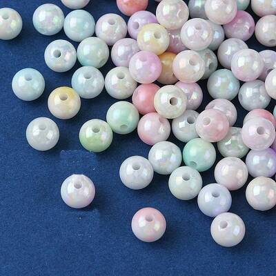 Two Tone Opaque Acrylic Beads