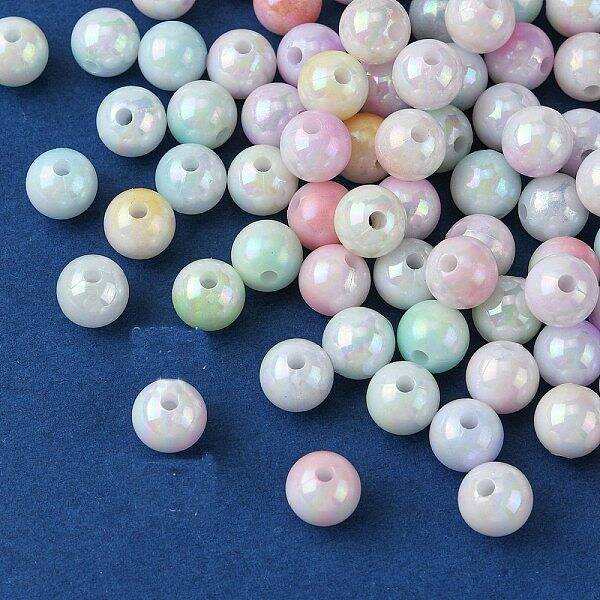 Two Tone Opaque Acrylic Beads