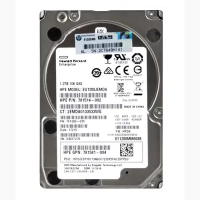 781514-002 HP 1.2TB 12Gb/s SAS 10000 2.5-inch 128MB Hard Drive