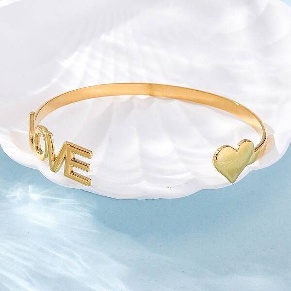 304 Stainless Steel Cuff Bangles for Women