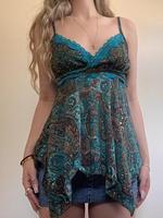 Women's Cami Top, Boho Sleeveless Top for Summer, Women's Clothing for Beach Holiday Vacation, Womenswear