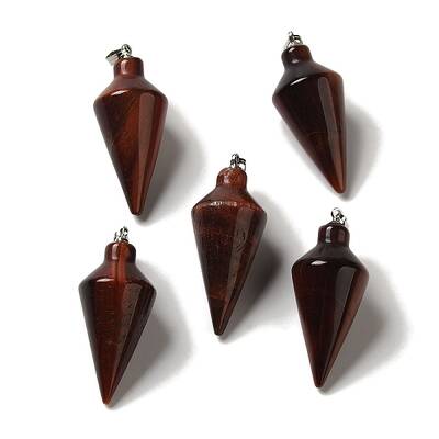 Dyed & Heated Natural Red Tiger Eye Pendants