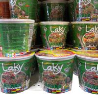 Laky MEN Instant Soup 6 cups ( Sopa instantánea marca LACKY MEN 6 SOPAS ) 64g Noodles Food