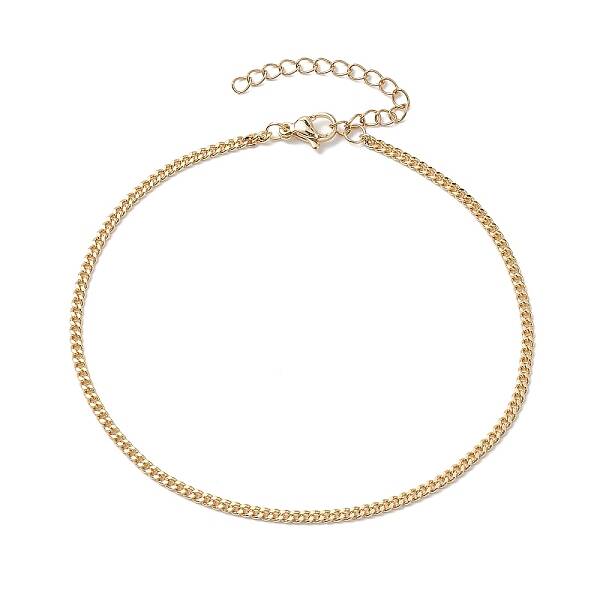 Brass Curb Chain Anklets