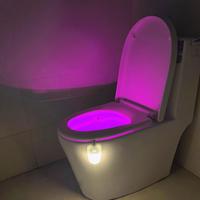 Battery Required LED Toilet Light, Smart Toilet Sensor Light, Color Changing LED Toilet Light For Bathroom (Without Battery)