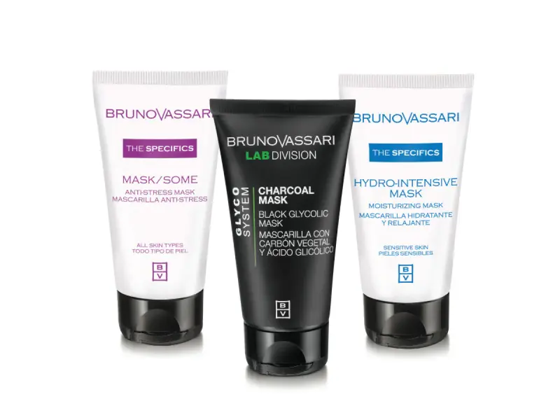 Multimasking Set Bruno Vassari: The Specifics Moisturizing Face Cream Mask 50 ml + Anti-stress Day & Night Vitamin A Face Cre...