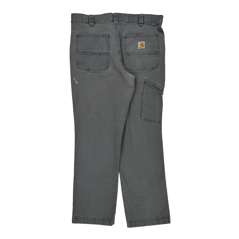 Carhartt Trousers - 34W 29L Grey Cotton Blend