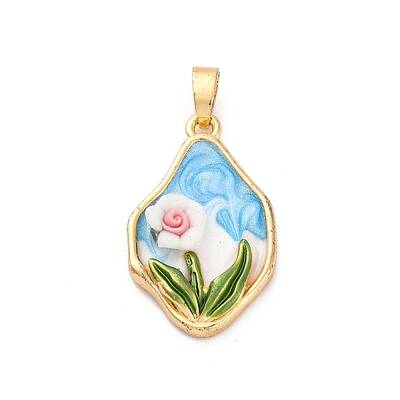 Brass Enamel Pendants