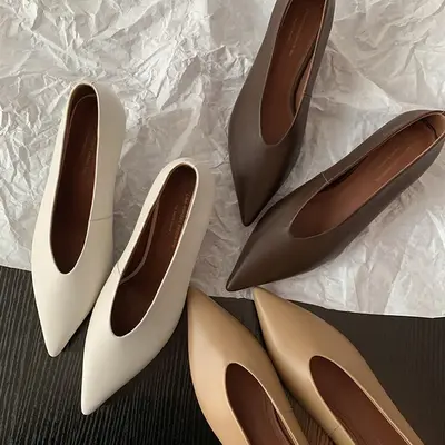 CHIKO Baara Pointy Toe Kitten Heels Pumps Shoes