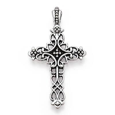 Tibetan Style Alloy Cross Gothic Pendants
