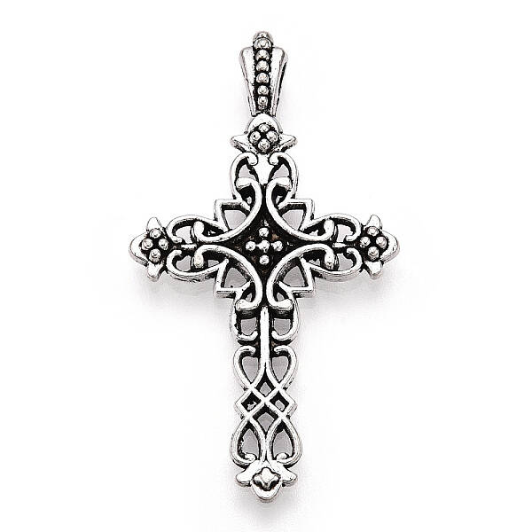 Tibetan Style Alloy Cross Gothic Pendants