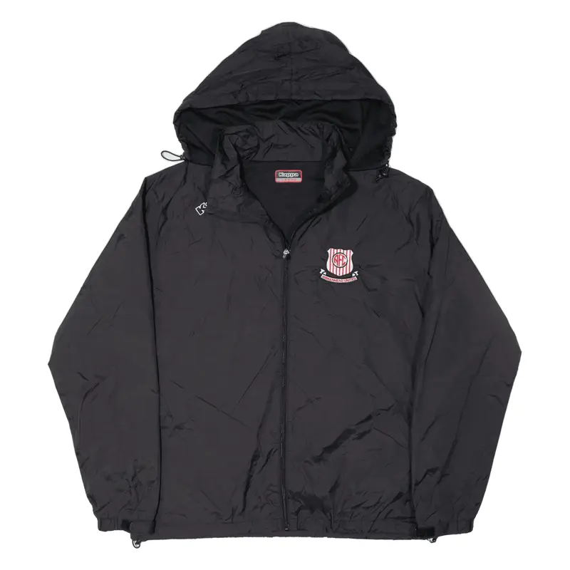 KAPPA Athletic Football Club Birkenhead United Rain Jacket Black Mens L