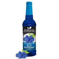 Syruvia Sugar-Free Blue Raspberry Flavored Syrup - 25.4 fl oz - 0 Calorie, Kosher, Gluten-Free Premium Syrup for Drinks, Shak...