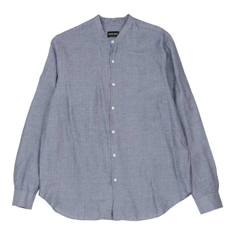 Emporio Armani Shirt - Large Blue Cotton