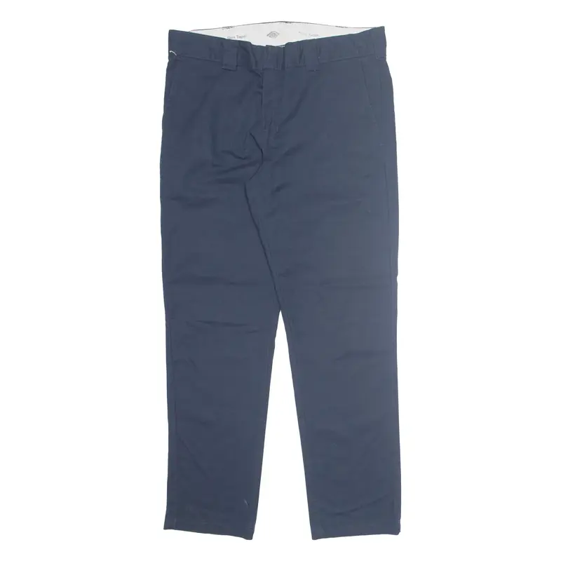 DICKIES Chino Mens Trousers Blue Slim Straight W36 L31