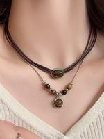 Women's Vintage Statement Necklace, Fashion Jewelry for Party, Daily Clothing Decor, Trendy All-match & Exquisite Jewelry for...