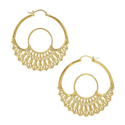 Iris Hoops Gold Large | Size: 2.5 in.