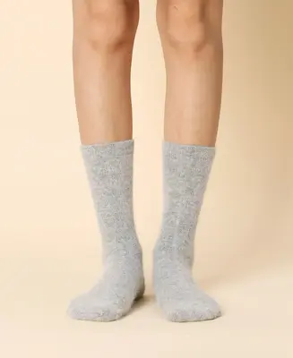 Women's Wool Crew Sock Mimi - Light Grey