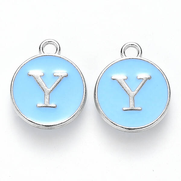 Platinum Plated Alloy Enamel Charms