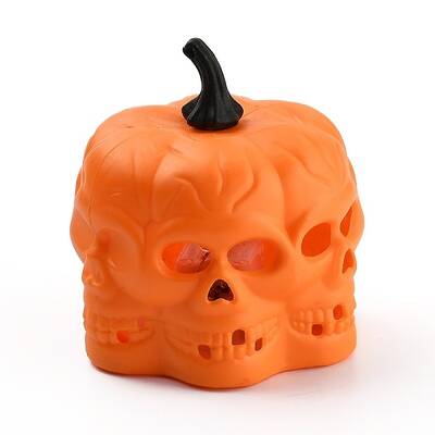 Halloween Resin LED Pumpkin Jack-O'-Lantern Light