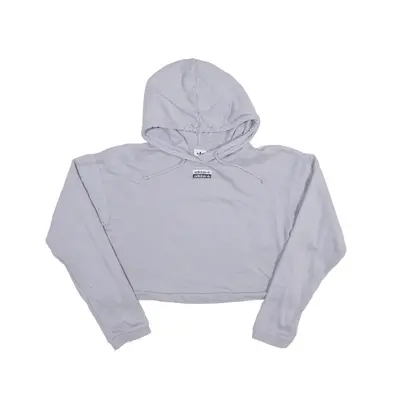 ADIDAS Cropped 2020 Hoodie Purple Pullover Womens UK 8