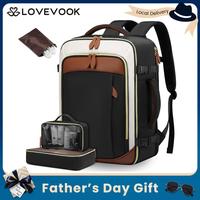 LOVEVOOK TSA-Friendly Travel Backpack with Storage Bag and Toiletry Bag - Fits 17-Inch Laptop,  for Hiking, Overnight, Weeken...