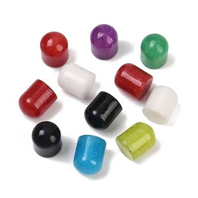 Natural Dyed White Jade Cabochons