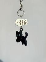Cute Cat & Mini Fish Design Keychain, Animal Shaped Pendant for Camera, Phone, Backpack, Fashion Accessories for Women & Men,...