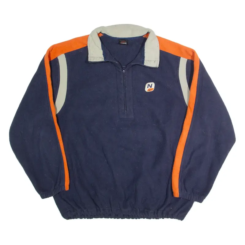 NIKE Mens Fleece Blue 1/2 Zip 90s XL