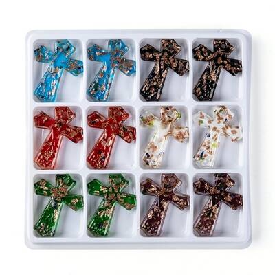 Handmade Gold Sand Lampwork Big Pendants