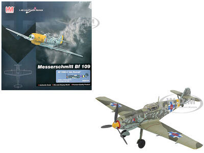 Messerschmitt Bf 109E-3 Fighter Aircraft White 2, Jan Reznak, 13.(slow)/JG 52, Kraznodar, USSR (1943) German Luftwaffe Air...