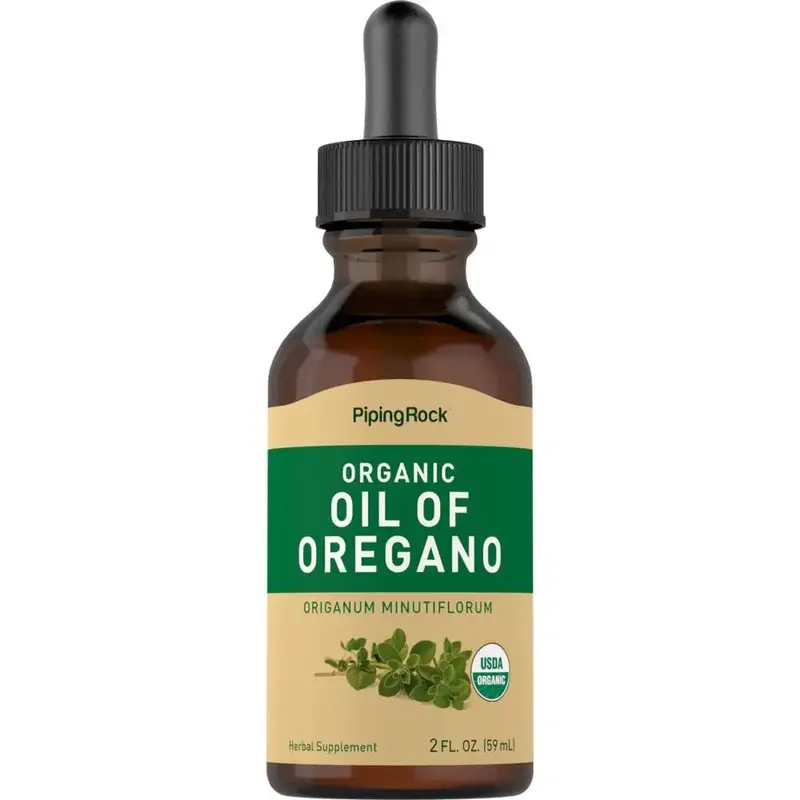 Piping Rock Oil of Oregano Organic Liquid Drops | 2 fl oz | With Extra Virgin Olive Oil | Herbal Extract Supplement | Non-GMO...