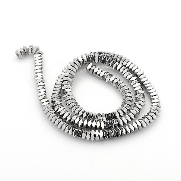 Electroplate Non-magnetic Synthetic Hematite Beads Strands