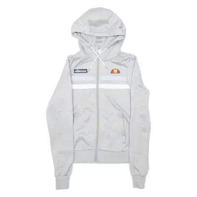 ELLESSE Girls Grey Hoodie Full Zip S