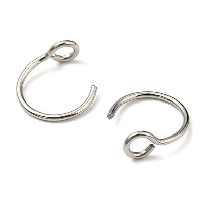 Non-Tarnish 304 Stainless Steel Clip on Nose Ring Findings