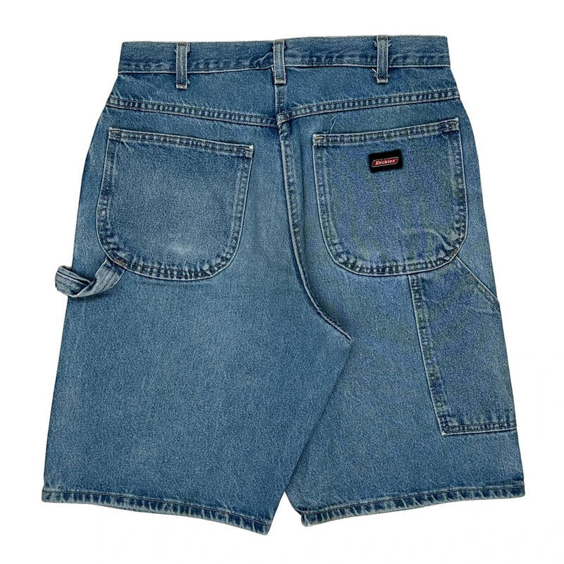Dickies Carpenter Shorts - 33W 11L Blue Cotton