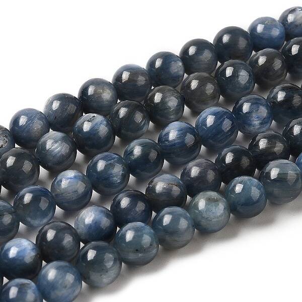Natural Kyanite/Cyanite/Disthene Round Beads Strands