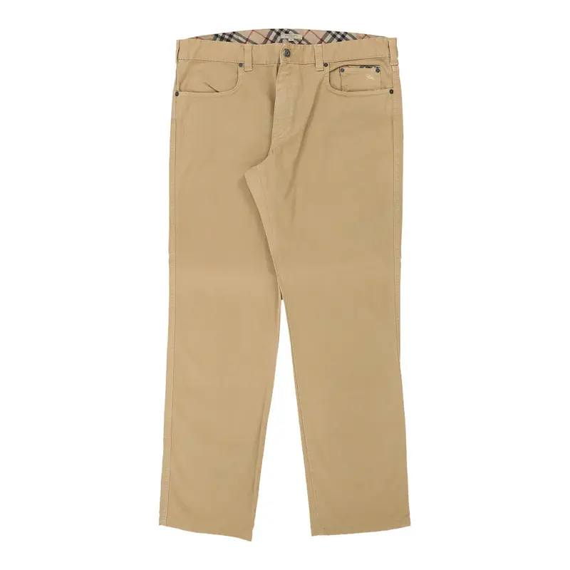 Burberry Trousers - 38W 32L Beige Cotton