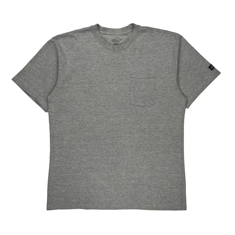 Dickies Tall T-Shirt - 2XL Grey Cotton Blend